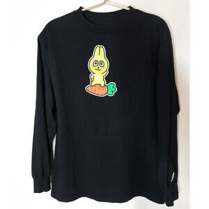 Anwar Carrots Mens Black Graphic Long Sleeve T-Shirt M